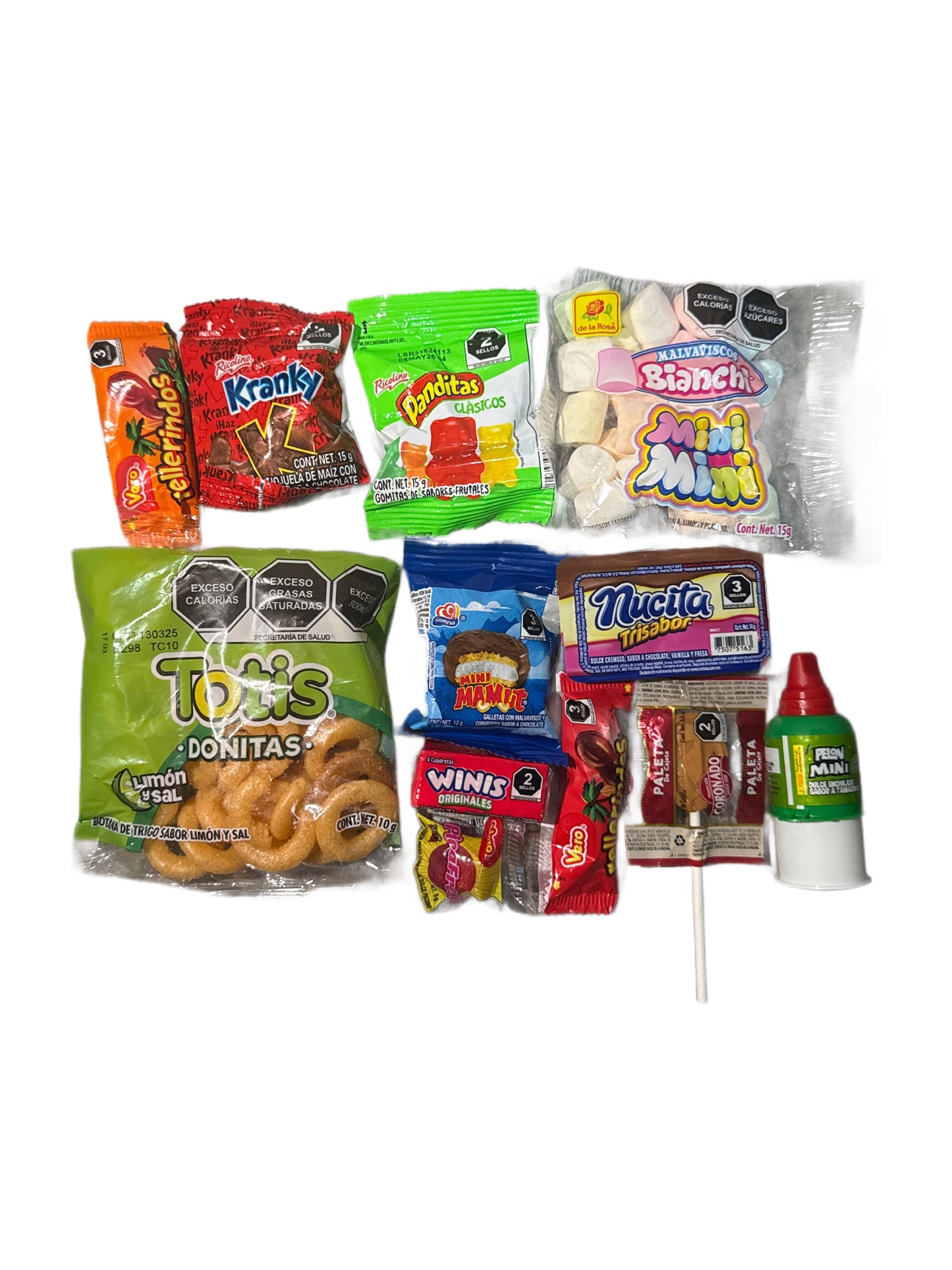 ¡El Dulcero Mega-Fiesta: Dulces de Pura Alegría! Tus dulceros ya armados.